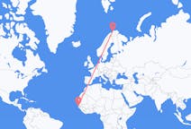 Flyg från Banjul, Gambia till Hammerfest, Norge
