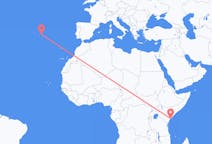 Voli da Lamu, Kenya a Terceira, Portogallo