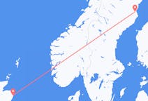 Vluchten van Aberdeen naar Skellefteå