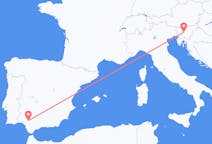 Flyreiser fra Ljubljana, til Sevilla