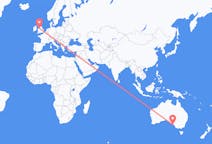 Flights from Kingscote, Australia to Liverpool, the United Kingdom