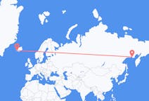 Fly fra Magadan til Reykjavik