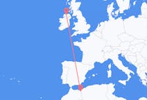 Flyreiser fra Oujda, Marokko til Derry, Nord-Irland