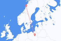 Flights from Mosjøen, Norway to Warsaw, Poland