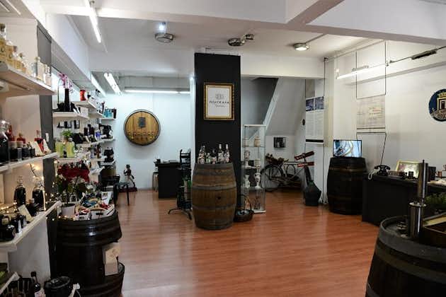 Polykala Distillery showroom. A125 years of history along with liqueur tasting.