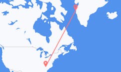 来自美国格林維爾目的地 格陵兰西西缪特的航班