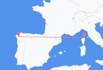 Flights from Santiago de Compostela, Spain to Bastia, France