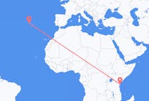 Flyreiser fra Mombasa, til Horta