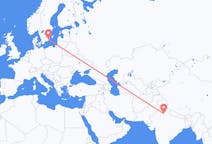 Flights from New Delhi, India to Kalmar, Sweden