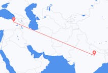 Flyreiser fra Varanasi, India til Erzurum, Tyrkia
