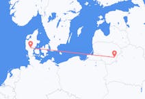 Flyg från Vilnius, Litauen till Billund, Danmark