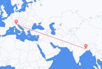 Vols de Durgapur, Inde pour Vérone, Italie