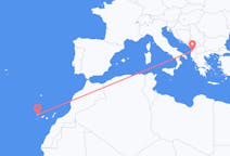 Flyreiser fra Tirana, Albania til Santa Cruz De La Palma, Spania