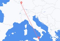 Flug frá Catania, Ítalíu til Saarbrücken, Þýskalandi