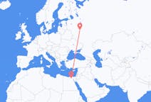 Flyg från Kairo, Egypten till Moskva, Ryssland