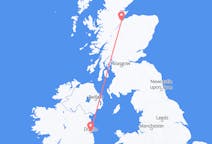 Vluchten van Inverness, Schotland naar Dublin, Ierland