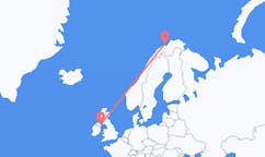 Vols d’Hasvik, Norvège pour Belfast, Irlande du Nord