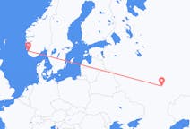 Fly fra Penza til Stavanger