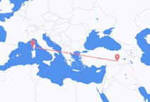 Flyreiser fra Diyarbakir, Tyrkia til Ajaccio, Frankrike