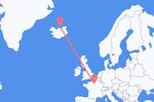 Loty z Grimsey, Islandia do Paryża, Francja