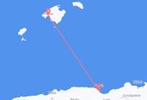 Flyrejser fra Béjaïa, Algeriet til Palma, Spanien