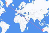 Flights from Perth, Australia to Kangerlussuaq, Greenland