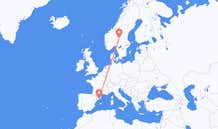 Flüge von Barcelona, Spanien nach Rörbäcksnäs, Schweden