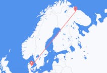Flights from Murmansk, Russia to Aarhus, Denmark