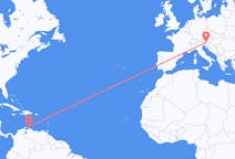 Flights from Aruba to Klagenfurt