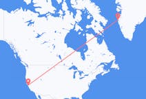 来自美国出发地 聖弗朗西斯科目的地 格陵兰西西缪特的航班