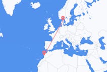 Flug frá Essaouira, Marokkó til Álaborgar, Danmörku