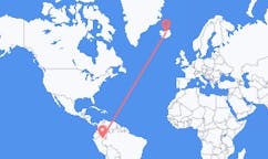 Flights from Iquitos, Peru to Akureyri, Iceland