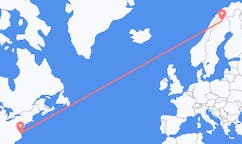 Flights from Norfolk to Kiruna