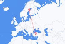 Voli da Conia, Turchia a Vasa, Finlandia
