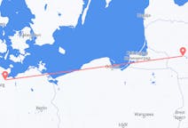 リトアニアのから カウナス、ドイツのへ リューベックフライト