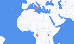 Flyreiser fra Kinshasa, den demokratiske republikken Kongo til Malta, Malta