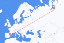 Flights from Novy Urengoy, Russia to Valencia, Spain