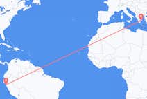 Flyreiser fra Trujillo, Peru til Athen, Hellas