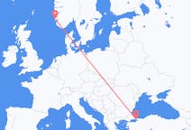 Flyreiser fra Istanbul, til Haugesund