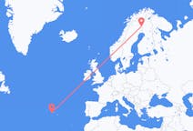 Flights from Horta, Azores, Portugal to Pajala, Sweden