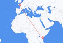 Flyreiser fra Zanzibar, til La Rochelle