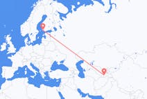 Flights from Dushanbe, Tajikistan to Turku, Finland