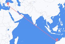Vluchten van Karratha, Western Australia, Australië naar Konya, Turkije