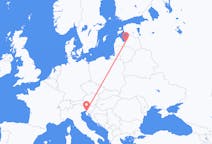 Flyg från Riga till Trieste
