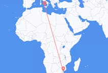 Flyreiser fra Maputo, Mosambik til Palermo, Italia