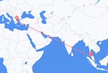 Flyg från Penang, Malaysia till Skiáthos, Grekland