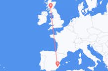 Vluchten van Murcia, Spanje naar Glasgow, Schotland