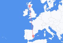 Flights from Murcia in Spain to Glasgow in Scotland