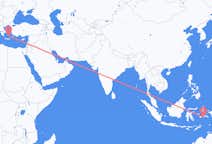 Flyg från Ambon, Maluku, Indonesien till Santorini, Grekland