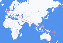Flights from Luganville, Vanuatu to London, England